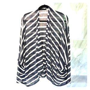 Sheer striped wrap